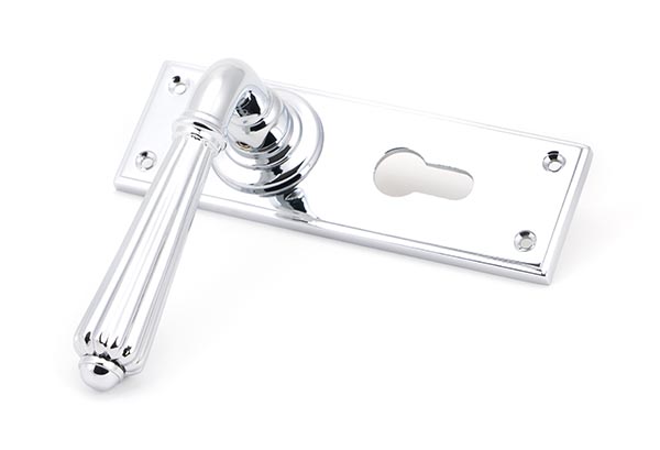 Polished Chrome Hinton Lever Euro Lock Set
