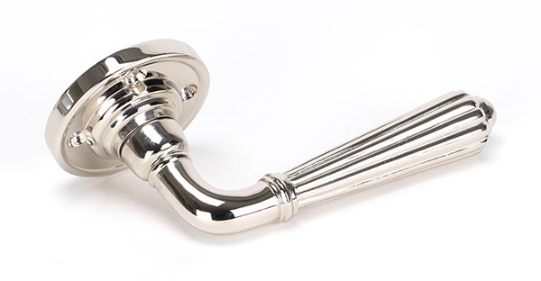 Polished Nickel Hinton Lever on Rose Set