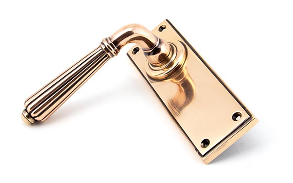 Polished Bronze Hinton Lever Latch Set
