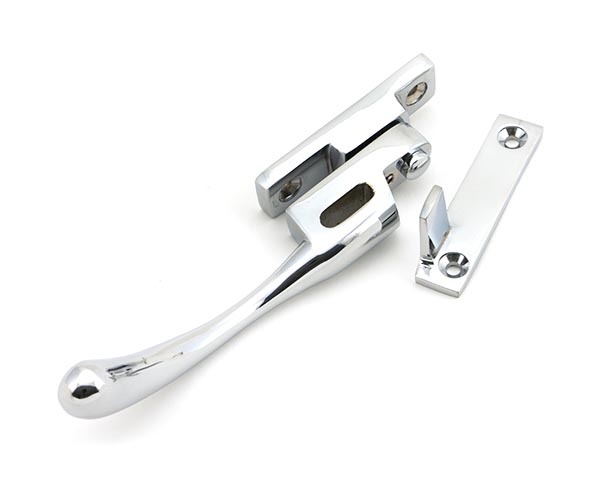 Polished Chrome Night-Vent Locking Peardrop Fastener - LH