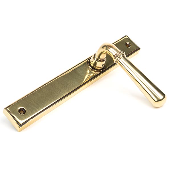 Aged Brass Newbury Slimline Lever Espag. Latch Set