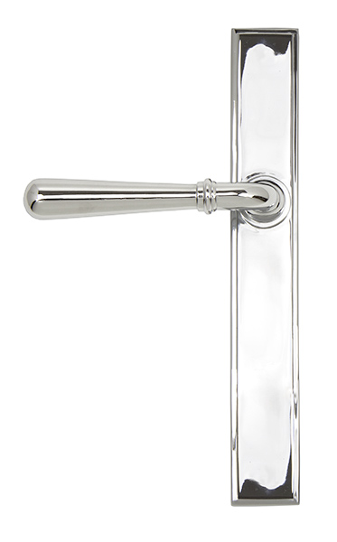 Polished Chrome Newbury Slimline Lever Espag. Latch Set