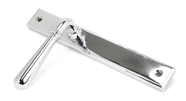 Polished Chrome Newbury Slimline Lever Espag. Latch Set