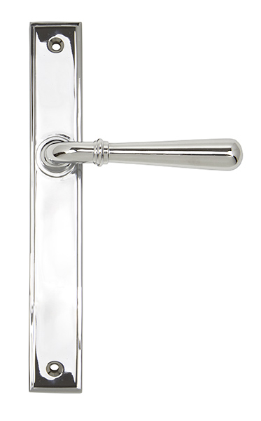 Polished Chrome Newbury Slimline Lever Espag. Latch Set