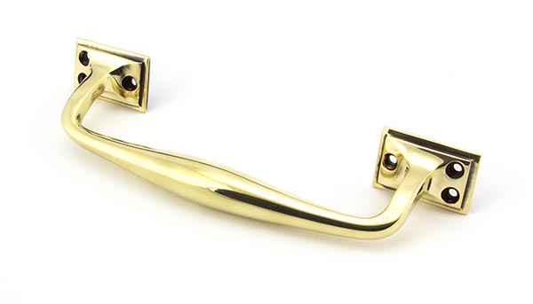 Aged Brass 230mm Art Deco Pull Handle