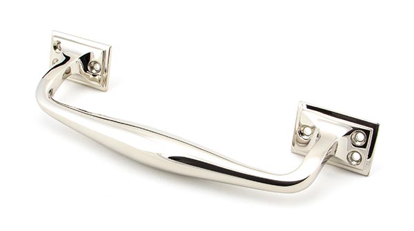 Polished Nickel 230mm Art Deco Pull Handle