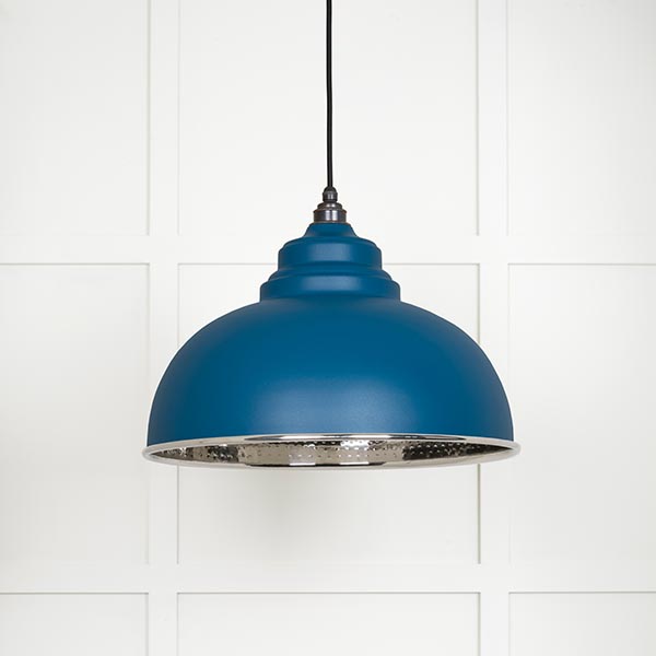 Hammered Nickel Harborne Pendant in Upstream