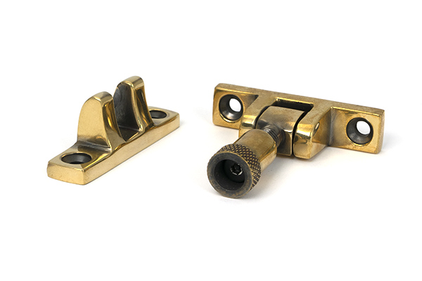 Aged Brass Brompton Brighton Fastener - Narrow (Square)