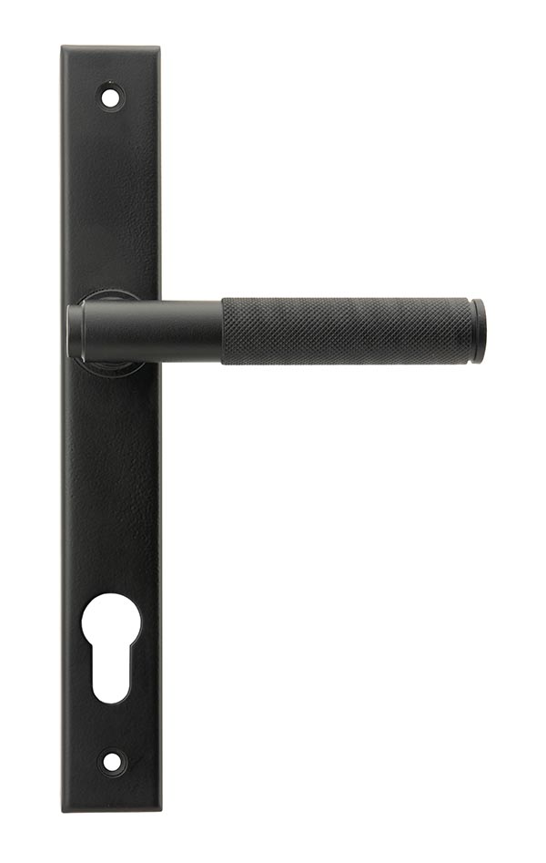 Matt Black Brompton Slimline Lever Espag. Lock Set