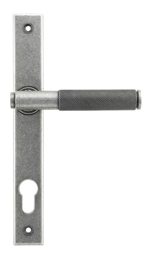 Pewter Brompton Slimline Lever Espag. Lock Set