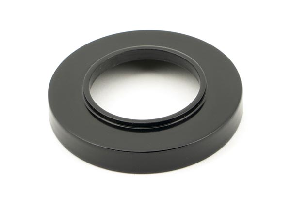 Black Regency Lever on Rose Set (Plain)