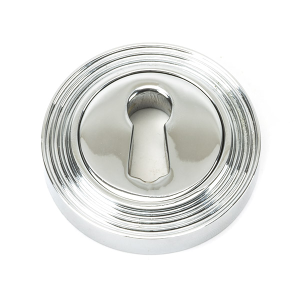 Polished Chrome Round Escutcheon (Beehive)