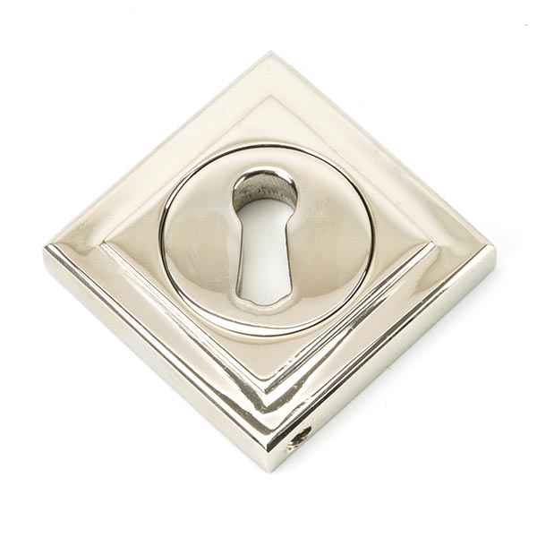 Polished Nickel Round Escutcheon (Square)