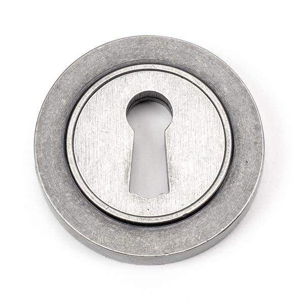 Pewter Round Escutcheon (Plain)
