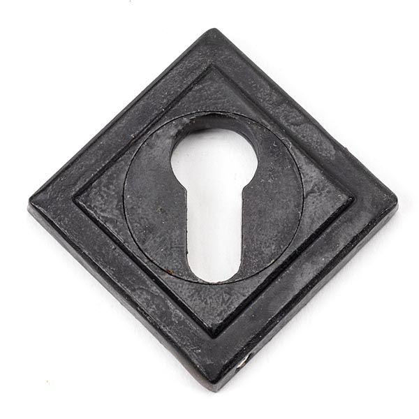 External Beeswax Round Euro Escutcheon (Square)