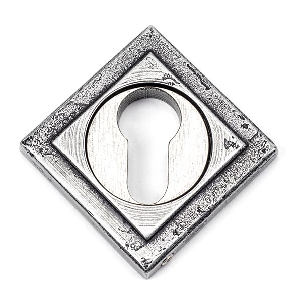 Pewter Round Euro Escutcheon (Square)