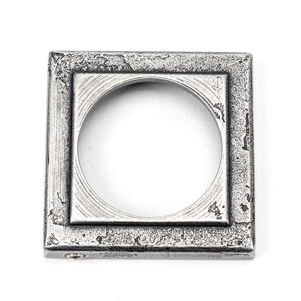 Pewter Round Euro Escutcheon (Square)