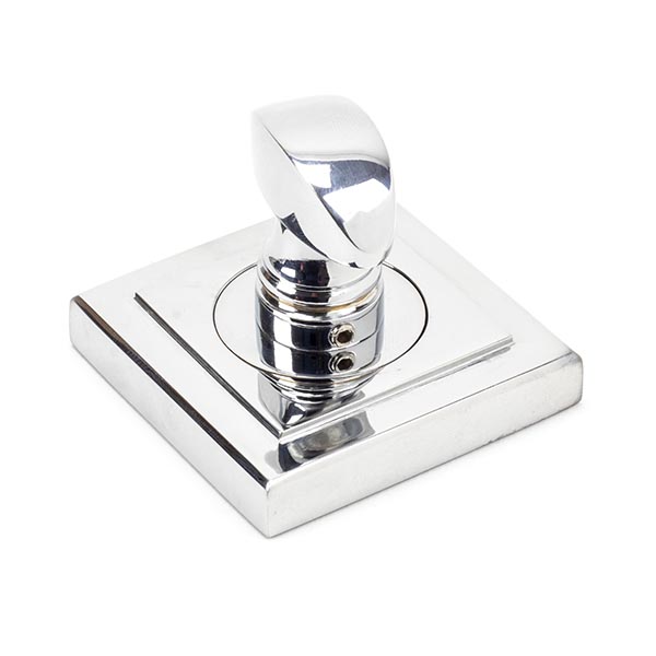 Polished Chrome Round Thumbturn Set (Square)