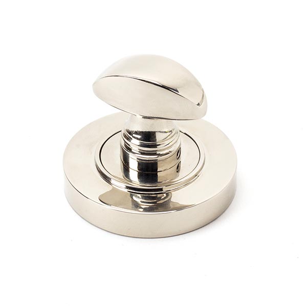 Polished Nickel Round Thumbturn Set (Plain)