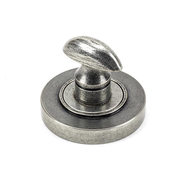 Pewter Round Thumbturn Set (Plain)