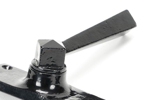 Black Straight Lever Euro Lock Set