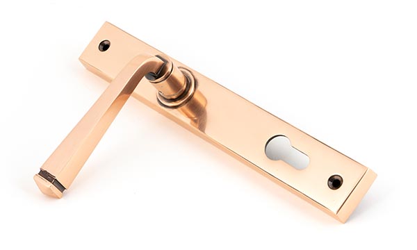 Polished Bronze Avon Slimline Lever Espag. Lock Set