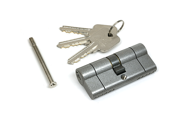 Pewter 35/35 5pin Euro Cylinder