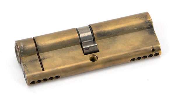 Aged Brass 45/45 5pin Euro Cylinder KA
