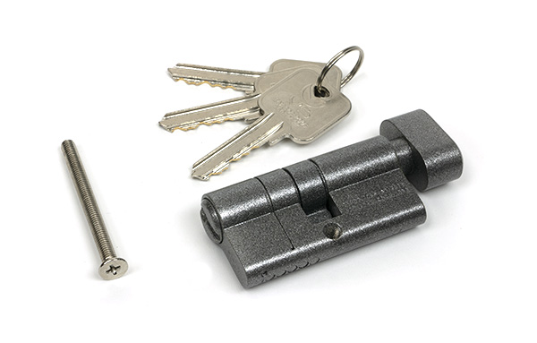 Pewter 30/30 5pin Euro Cylinder/Thumbturn