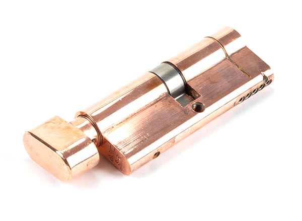 Polished Bronze 40/40 5pin Euro Cylinder/Thumbturn