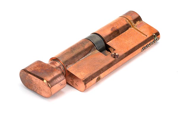 Polished Bronze 35T/45 5pin Euro Cylinder/Thumbturn