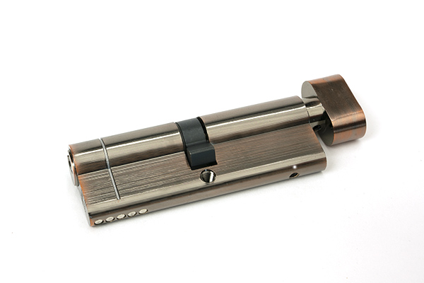 Polished Bronze 45/45 5pin Euro Cylinder/Thumbturn