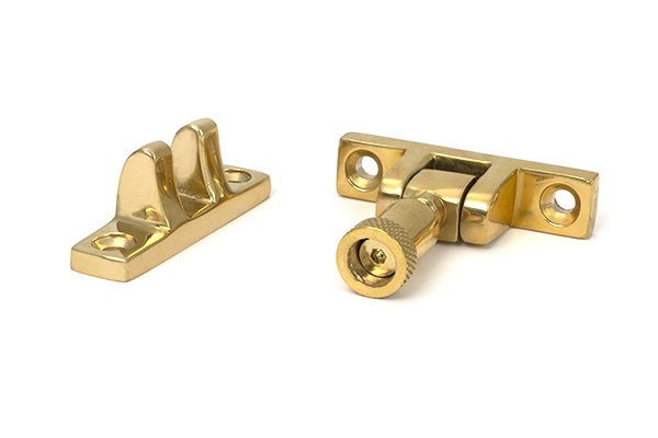 Polished Brass Brompton Brighton Fastener - Narrow (Square)