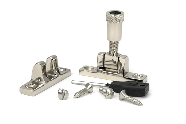 Polished Nickel Brompton Brighton Fastener - Narrow (Square)