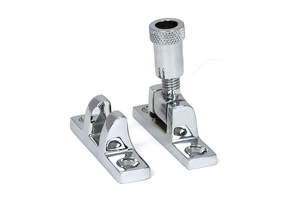 Polished Chrome Brompton Brighton Fastener - Narrow (Square)