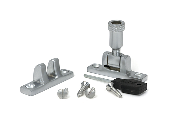 Satin Chrome Brompton Brighton Fastener - Narrow (Square)