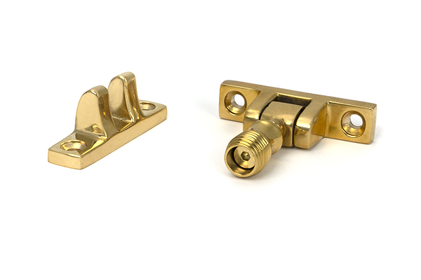 Polished Brass Beehive Brighton Fastener - Narrow (Square)