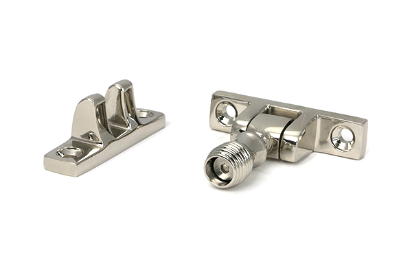 Polished Nickel Beehive Brighton Fastener - Narrow (Square)