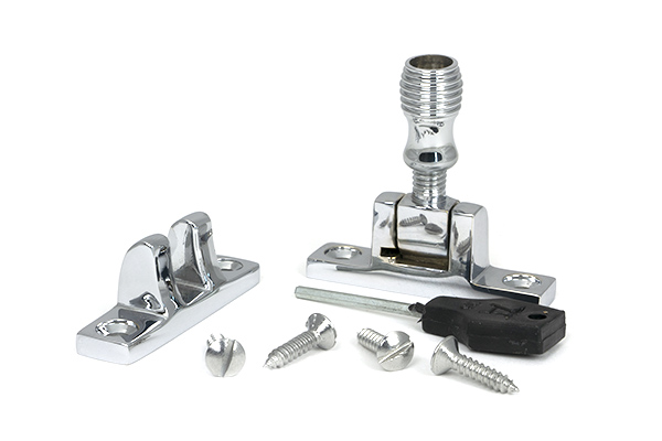 Polished Chrome Beehive Brighton Fastener - Narrow (Square)