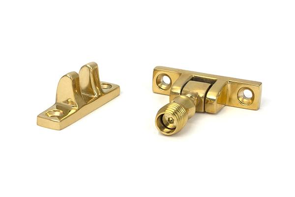 Polished Brass Mushroom Brighton Fastener - Narrow (Square)