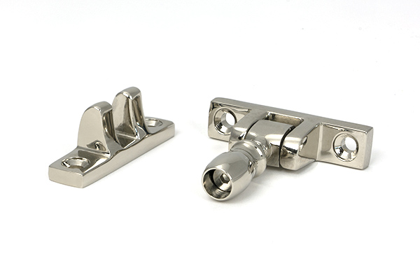 Polished Nickel Mushroom Brighton Fastener - Narrow (Square)