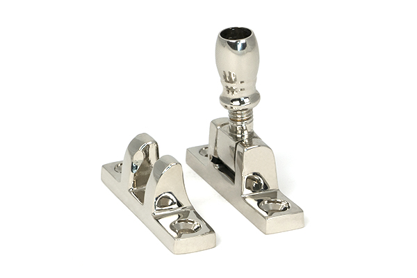 Polished Nickel Mushroom Brighton Fastener - Narrow (Square)