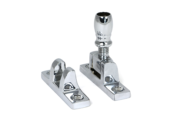 Polished Chrome Mushroom Brighton Fastener - Narrow (Square)