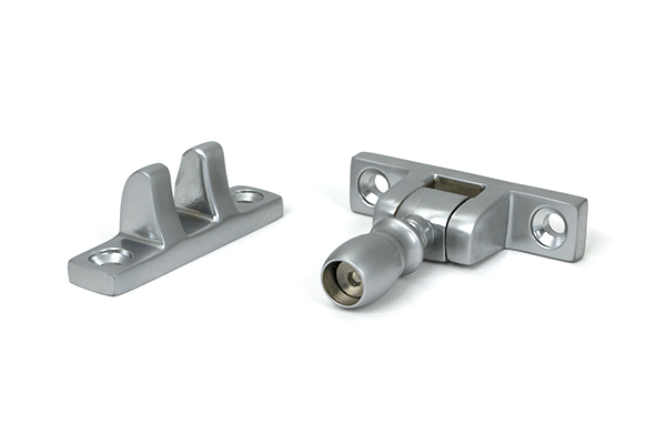 Satin Chrome Mushroom Brighton Fastener - Narrow (Square)