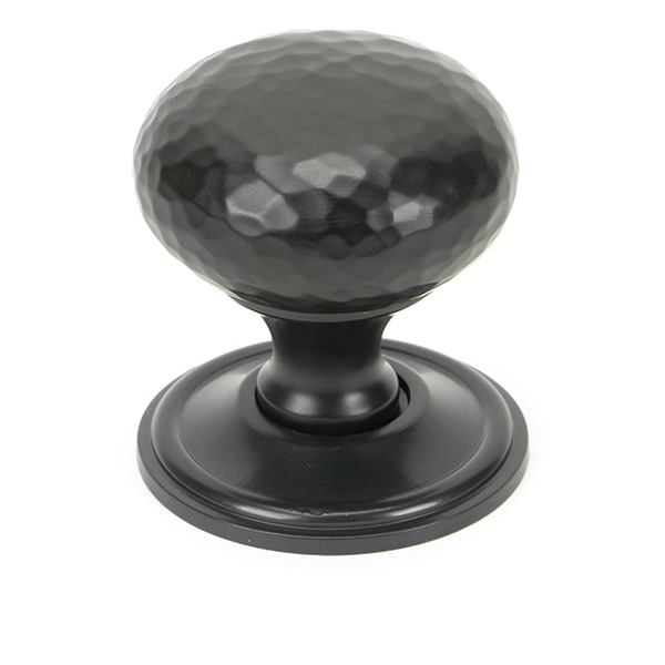 Aged Bronze Hammered Mushroom Cabinet Knob 38mm