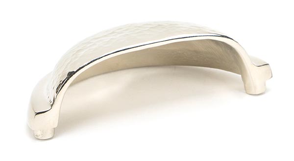 Polished Nickel Hammered Regency Concealed Drawer Pull