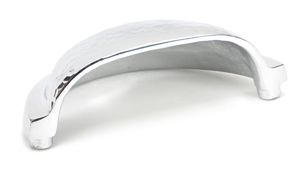 Polished Chrome Hammered Regency Concealed Drawer Pull