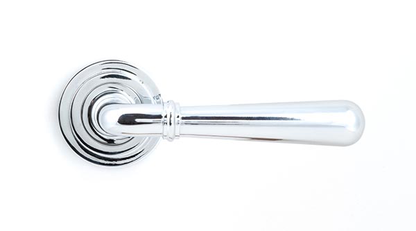 Polished Chrome Newbury Lever on Rose Set (Art Deco)