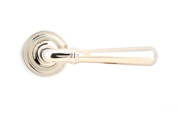 Polished Nickel Newbury Lever on Rose Set (Art Deco)