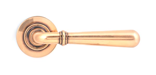 Polished Bronze Newbury Lever on Rose Set (Plain)